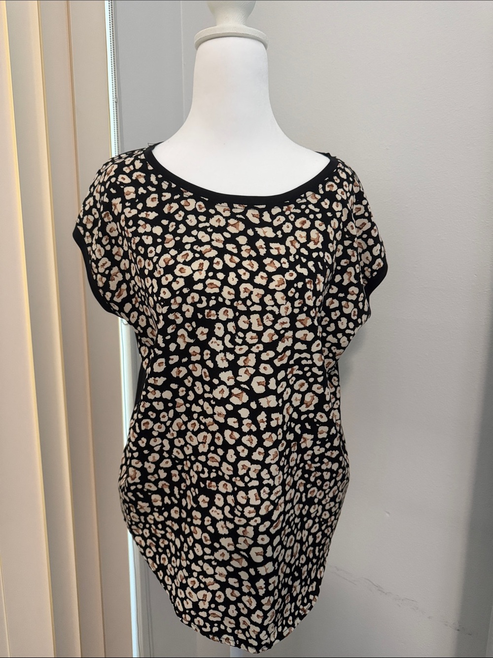 Mystree Black and Beige Blouse
